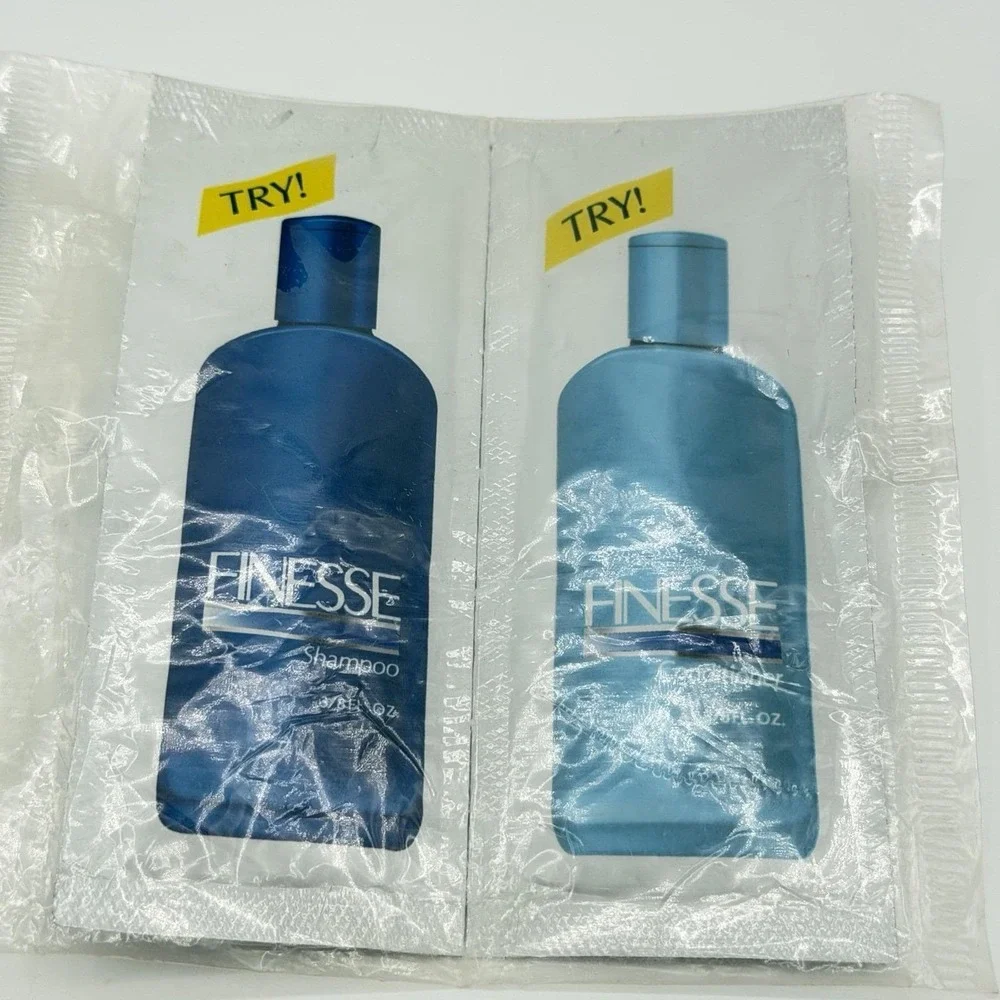 Vintage 1981-2001 Shampoo Sample Travel Packs Lot Clairol Style Finesse Swiss